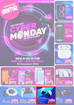 Game : Cyber Monday (02 December 2024 Only) , page 1
