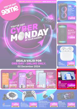 Game : Cyber Monday (02 December 2024 Only) , page 1