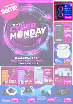 Game : Cyber Monday (02 December 2024 Only) , page 1