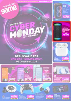 Game : Cyber Monday (02 December 2024 Only) , page 1