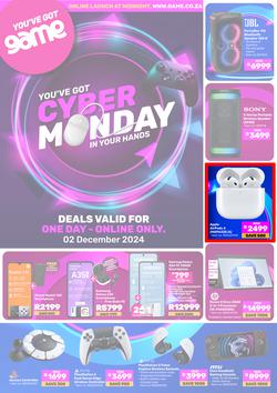 Game : Cyber Monday (02 December 2024 Only) , page 1