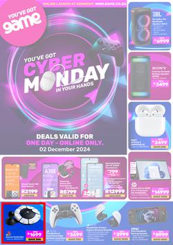 Game : Cyber Monday (02 December 2024 Only) , page 1
