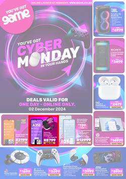 Game : Cyber Monday (02 December 2024 Only) , page 1