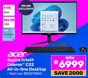 Acer Aspire Intel Celeron C22 All-In-One Desktop 850011843