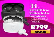 JBL Wave 200 True Wireless In-Ear Headphones-Each
