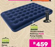 Camp Master Double Airbed Mattress Plus Pump Combo 831770