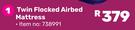 Camp Master Twin Flocked Airbed Mattress 738991