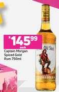 Captain Morgan Spiced Gold Rum-750ml Each