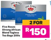 Five Roses Strong African Blend Tagless Tea Bags-For 2 x 200s