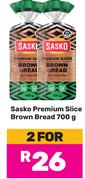 Sasko Premium Slice Brown Bread-For 2 x 700g