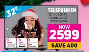 Telefunken 32" HD LED TV TLEDD-32HD