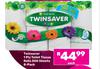 Twinsaver 1 Ply Toilet Tissue Rolls 500 Sheets (8 Pack)-Each