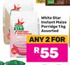White Star Instant Maize Porridge Assorted-For Any 2 x 1kg