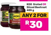 Koo Grated Or Sliced Beetroot-For Any 2 x 405g