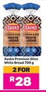 Sasko Premium Slice White Bread-For 2 x 700g