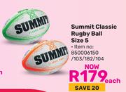 Summit Classic Rugby Ball Size 5-Each