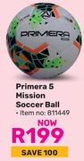Primera 5 Mission Soccer Ball