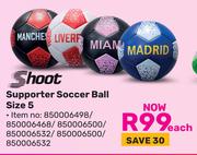 Shoot Supporter Soccer Ball Size 5-Each