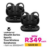 Volkano Stealth Series Sports True Wireless Earphones-Each