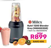 Milex Nutri 1200 Blender (Grey) MNM003GR