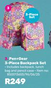 Pen + Gear 3 Piece Backpack Set