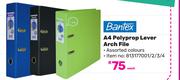 Bantex A4 Polyprop Lever Arch File-Each