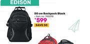 Edison 50cm Backpack Black