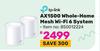 TP-Link AX1500 Whole Home Mesh WiFi 6 System