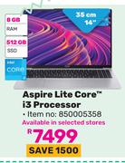 Acer Aspire Lite Core i3 Processor