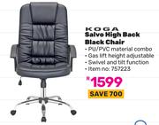 Koga Salvo High Back Black Chair