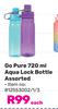 Go Pure 720ml Aqua Lock Bottle Assorted-Each