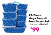 Otima 22 Piece Mega Snap It Food Saver Set