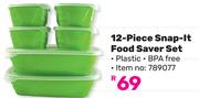 Otima 12 Piece Snap It Food Saver Set