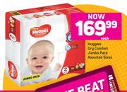 Huggies Dry Comfort Jumbo Pack Assorted Sizes-Each