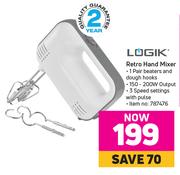 Logik Retro Hand Mixer