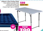 Lifetime 1.22m Folding Table