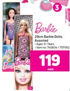 Barbie 29cm Barbie Dolls Assorted-Each