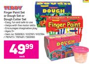 Teddy Finger Paint Set Or Dough Set or Dough Cutter Set-Each