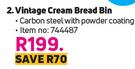 Vintage Cream Bread Bin