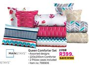Mainstays Queen Comforter Set-For 2