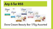 Dove Cream Beauty Bar Assorted-For Any 6 x 175g