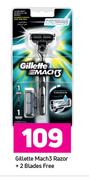 Gillette Mach3 Razor + 2 Blades 