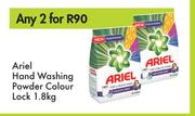 Ariel Hand Washing Powder Colour Lock-For Any 2 x 1.8kg