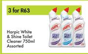 Harpic White & Shine Toilet Cleaner Assorted-For 3 x 750ml