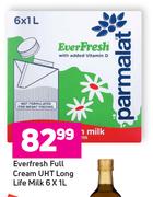 Everfresh Full Cream UHT Long Life Milk-6 x 1Ltr