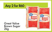 Great Value Brown Sugar-For Any 2 x 2kg