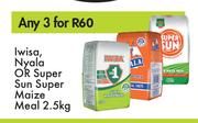 Iwisa, Nyala Or Super Sun Super Maize Meal-For Any 3 x 2.5kg