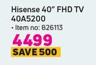 Hisense 40" FHD TV 40A5200