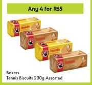 Bakers Tennis Biscuits Assorted-For Any 4 x 200g