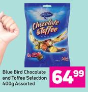 Blue Bird Chocolate And Toffee Selection-400g